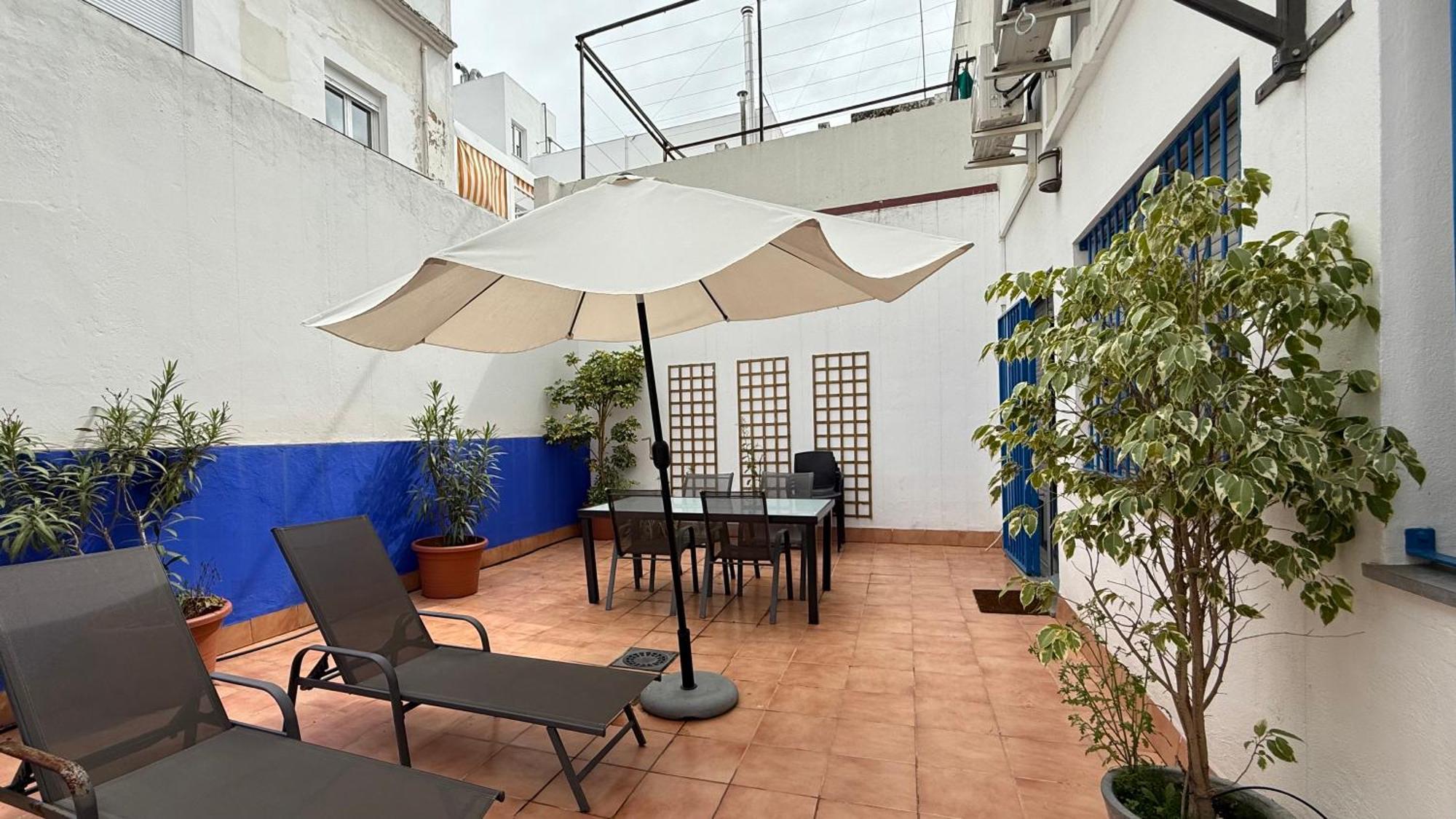 Apto T Patio Sevillano - Garaje Privado Exterior foto